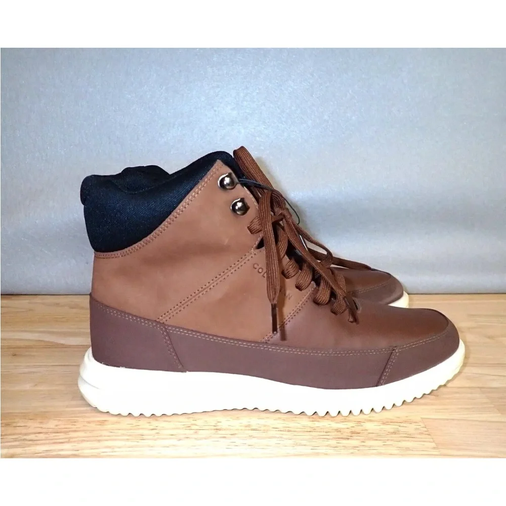 Cole Haan Grand Chukka Boots Mens Size 8M Dark Chocolate Brown C36928 Waterproof